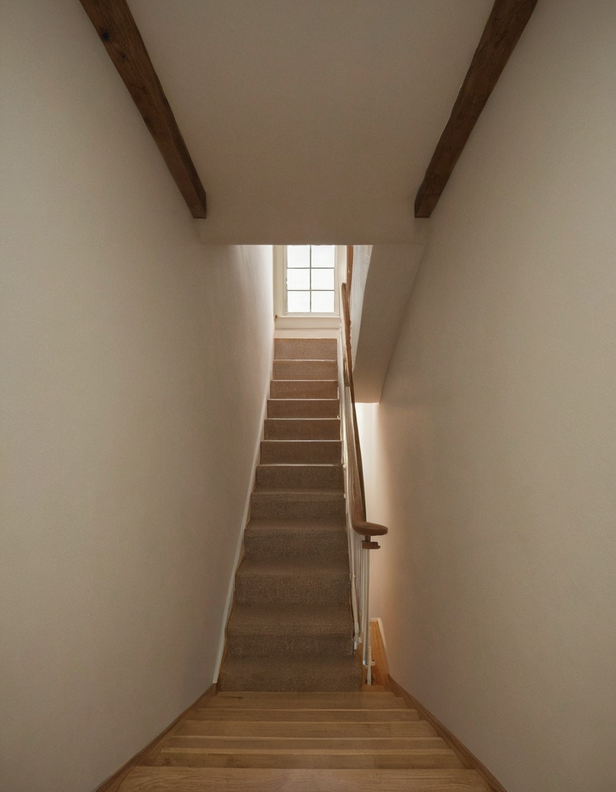 How is residential stair headroom measured and proved before approval editorial visual